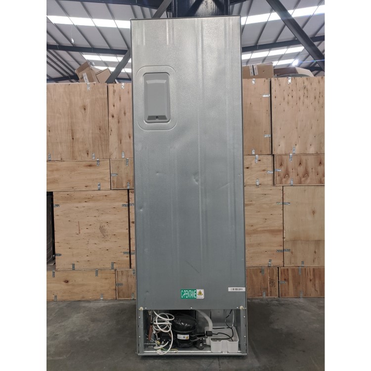 Refurbished Hoover H1826MNB5XWK Freestanding 308 Litre 50/50 Frost Free Fridge Freezer With Water Dispenser Stainless Steel