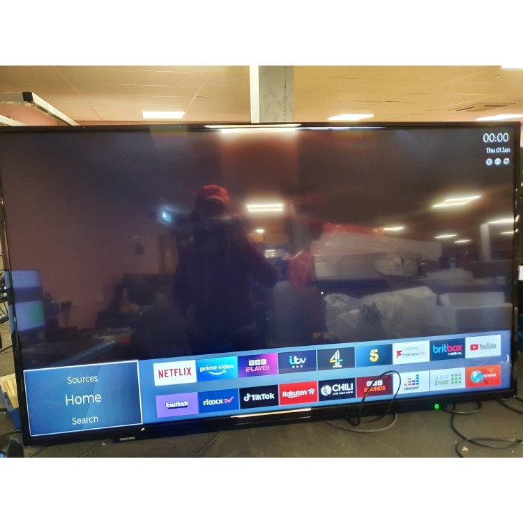 Refurbished Toshiba UL21 55" 4K Ultra HD with HDR10 LED Freeview Play Smart TV