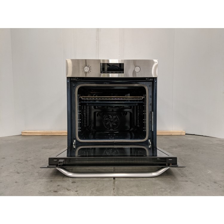 Refurbished Samsung NV70K3370BS 60cm Single Built In Electric Multifunction Pyrolytic Oven Stainless Steel