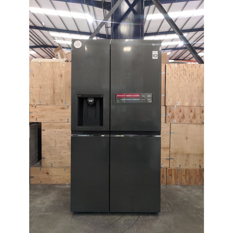Refurbished LG GSLV70MCTF Freestanding 635 Litre American Fridge Freezer Black