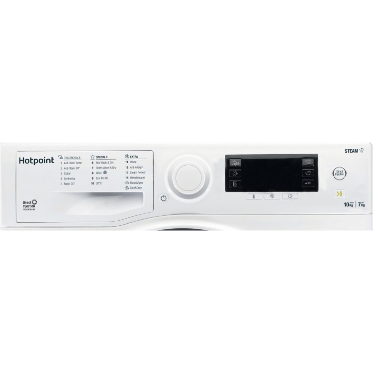 Refurbished Hotpoint RD1076JDN Freestanding 10/7KG 1600 Spin Washer Dryer White