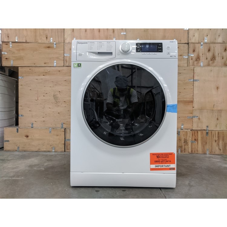 Refurbished Hotpoint RD1076JDUKN Freestanding 10/7KG 1600 Spin Washer Dryer White