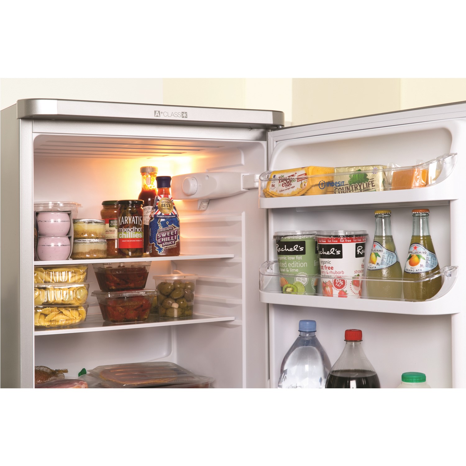 234 Litre Freestanding Fridge Freezer 50/50 Split 54.5cm Wide Silver