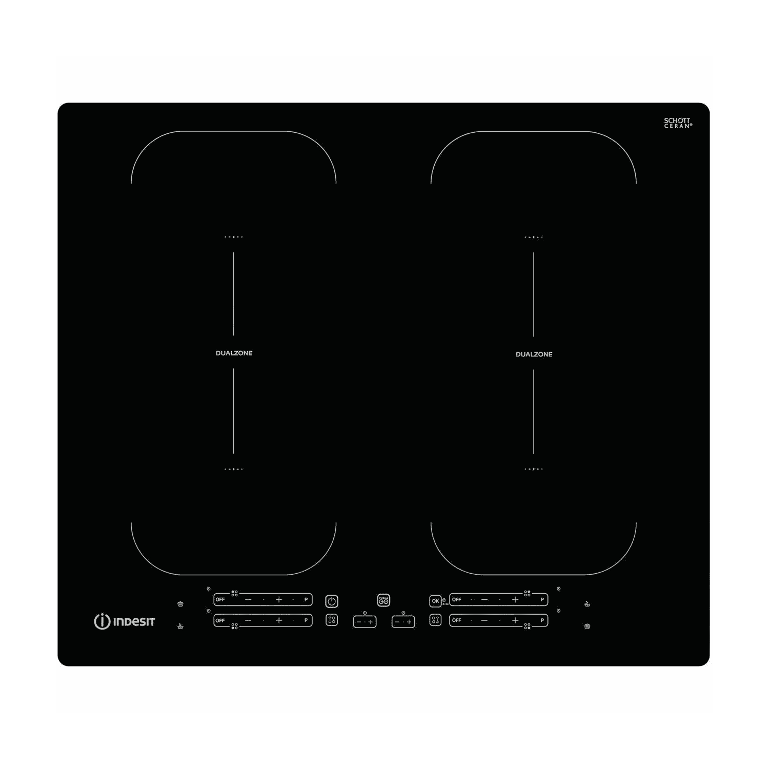 Indesit IB88B60NE 59cm Touch Control Induction Hob in Black