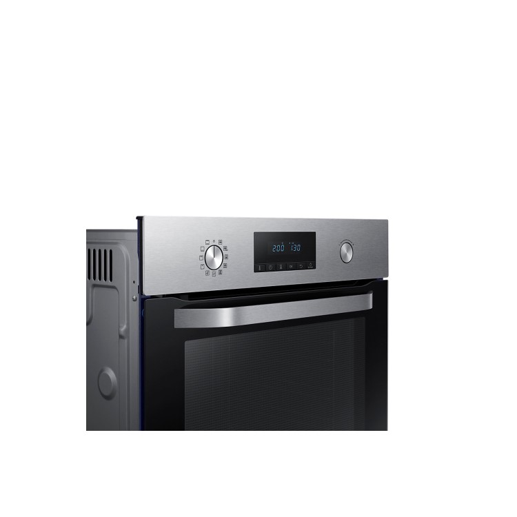 Refurbished Samsung NV70K3370BS 60cm Single Built In Electric Multifunction Pyrolytic Oven Stainless Steel