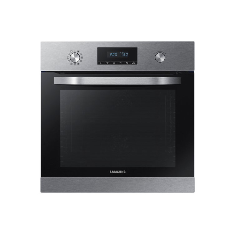 Refurbished Samsung NV70K3370BS 60cm Single Built In Electric Multifunction Pyrolytic Oven Stainless Steel