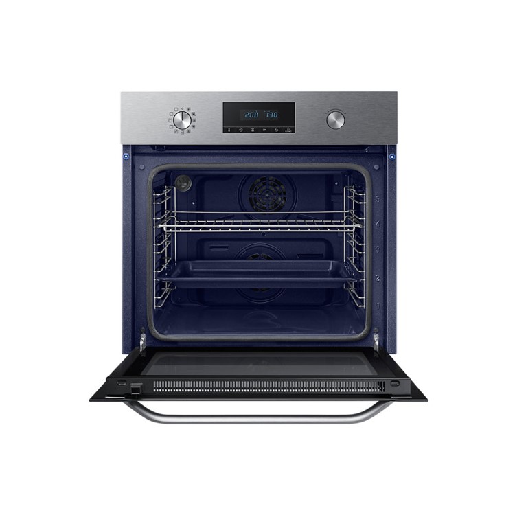 Refurbished Samsung NV70K3370BS 60cm Single Built In Electric Multifunction Pyrolytic Oven Stainless Steel