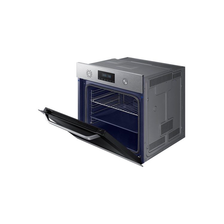 Refurbished Samsung NV70K3370BS 60cm Single Built In Electric Multifunction Pyrolytic Oven Stainless Steel