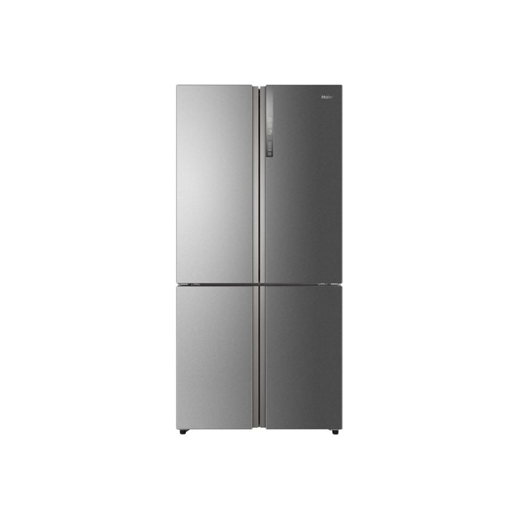 Refurbished Haier HTF-610DM7 520 Litre American Fridge Freezer Stainless steel