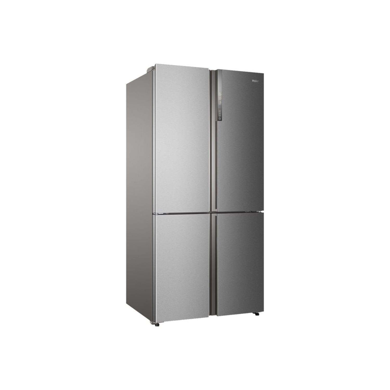 HAIER FD 70 Series 5 HFR5719ENMG - Frigorífico Puerta Francesa, Cajones Direct Access, Circular AirFlow, Motor Inverter, My Zone Plus, Total No Frost, Ancho 70cm, Alto 1,90m, 446L, Luz LED, Inox