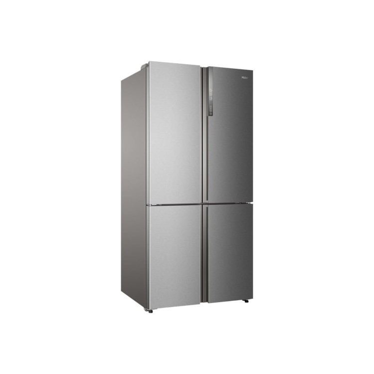 Refurbished Haier HTF-610DM7 520 Litre American Fridge Freezer Stainless steel
