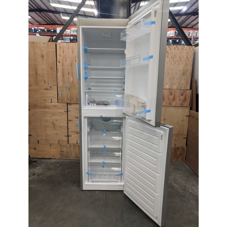 Refurbished Hotpoint HBNF55181SUK1 245 Litre 50/50 Freestanding Fridge Freezer Silver