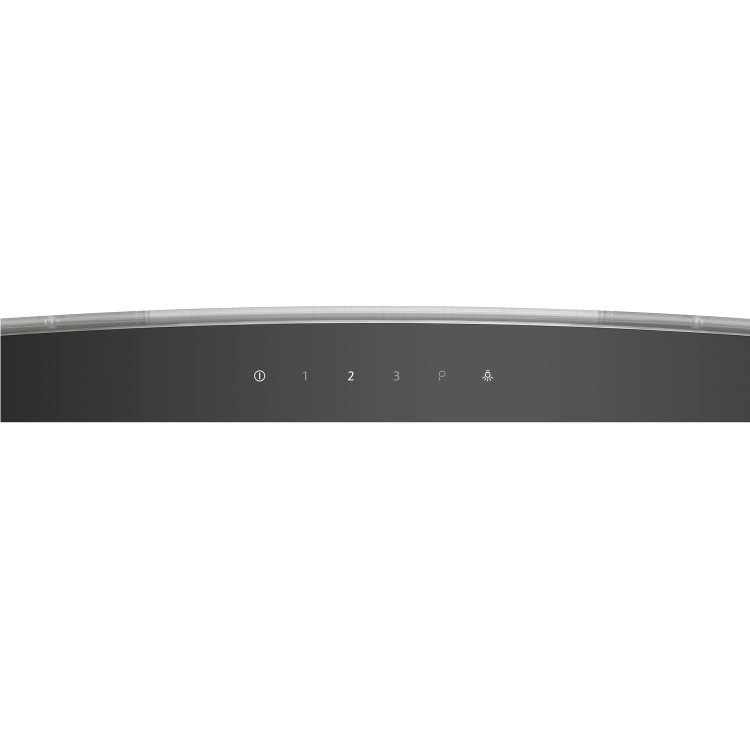 Neff N50 60cm Curved Glass Touch Control Chimney Cooker Hood - Stainless Steel