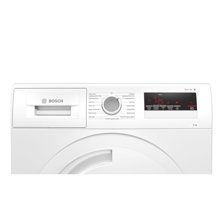 GRADE A2 - Bosch WTN83201GB Serie 4 8kg Freestanding Condenser Tumble Dryer - White
