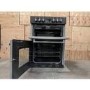 Refurbished Belling Farmhouse 60E 60cm Double Oven Electric Cooker With Ceramic Hob Silver