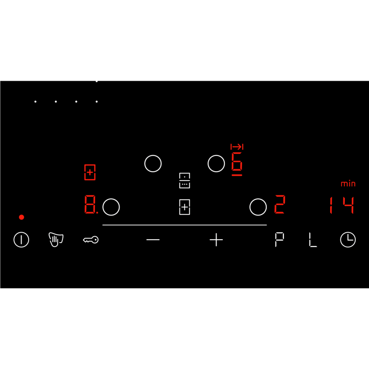 GRADE A3 - NEFF T46FD53X2 N70 Four Zone 60cm Induction Hob With TouchControl & CombiZone - Black Glass