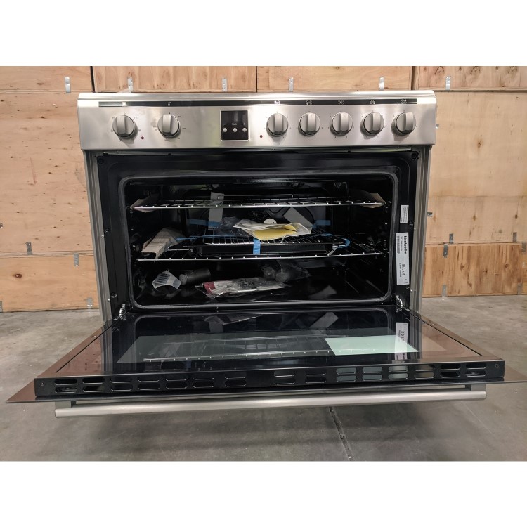 Refurbished Montpellier MR90CEMX 90cm Electric Range Cooker Stainless Steel