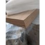 GRADE A3 - Adam Modern Oak Fireplace Mantel with Electric Insert in Chrome - Solus