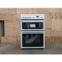 Refurbished Hotpoint HAG60P 60cm Double Oven Gas Cooker White