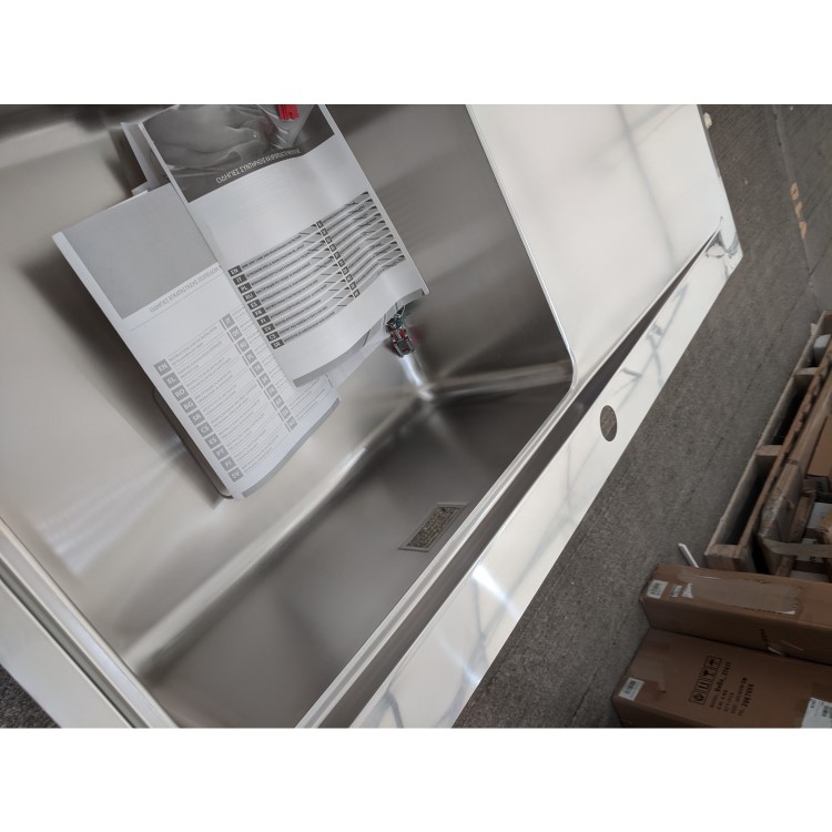GRADE A2 - Taylor & Moore Oakley Single Bowl Chrome Stainless Steel Kitchen Sink with Right Hand Drainer