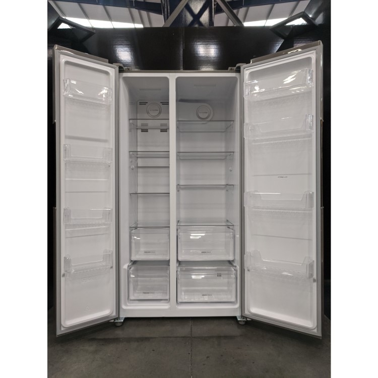 Refurbished Hoover H-COOL HHSBSO6174XK 521 Litre American Fridge Freezer Stainless Steel