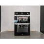 Refurbished Belling BI902G 60cm Double Built In Gas Oven Black