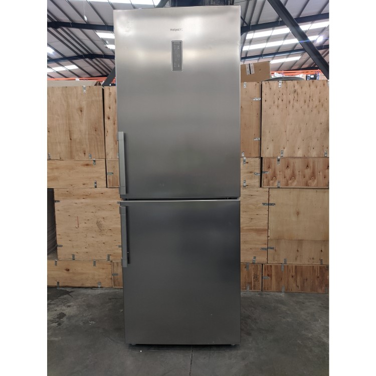 Refurbished Hotpoint NFFUD191X1 444 Litre 60/40 Freestanding Fridge Freezer Stainless steel