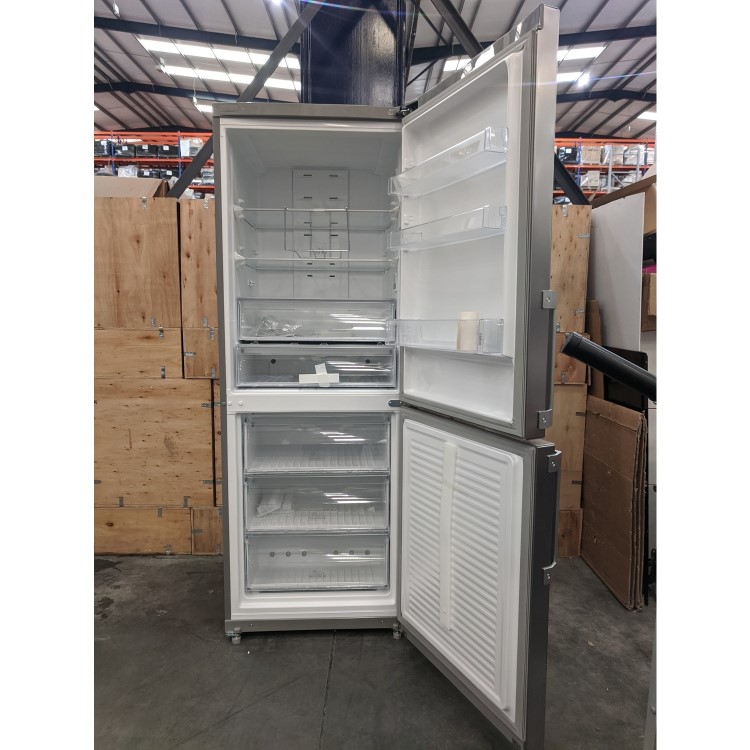 Refurbished Hotpoint NFFUD191X1 444 Litre 60/40 Freestanding Fridge Freezer Stainless steel