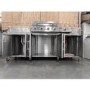 Refurbished Boss Grill Texas Premium Outdoor Kitchen - 4 Burner Gas BBQ Grill with Side Burner - Stainless Steel