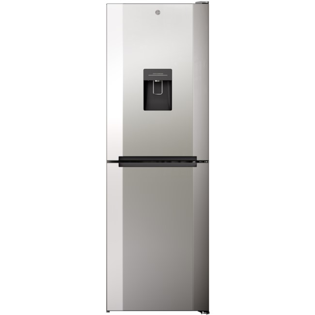 Hoover H1826MNB5XWK Total No Frost Freestanding Fridge Freezer With Water Dispenser - Stainless Steel