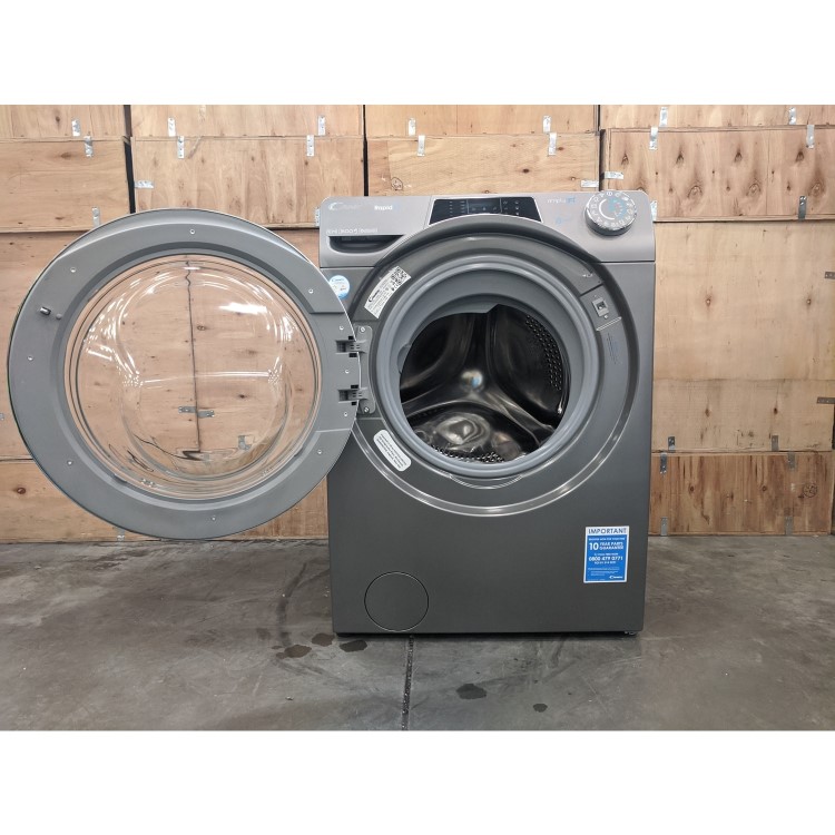 Refurbished Candy RO16106DWMCRE-80 Freestanding 10KG 1600r Spin Washing Machine Graphite