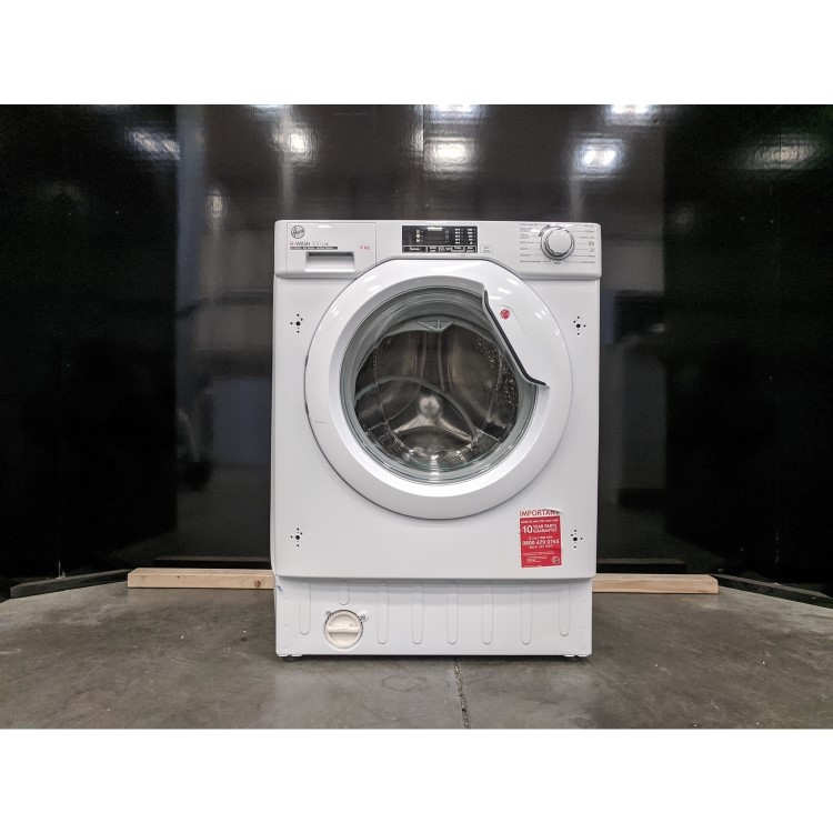 Refurbished Hoover H-WASH 300 Lite HBWS48D1E-80 Integrated 8KG 1400 Spin Washing Machine White