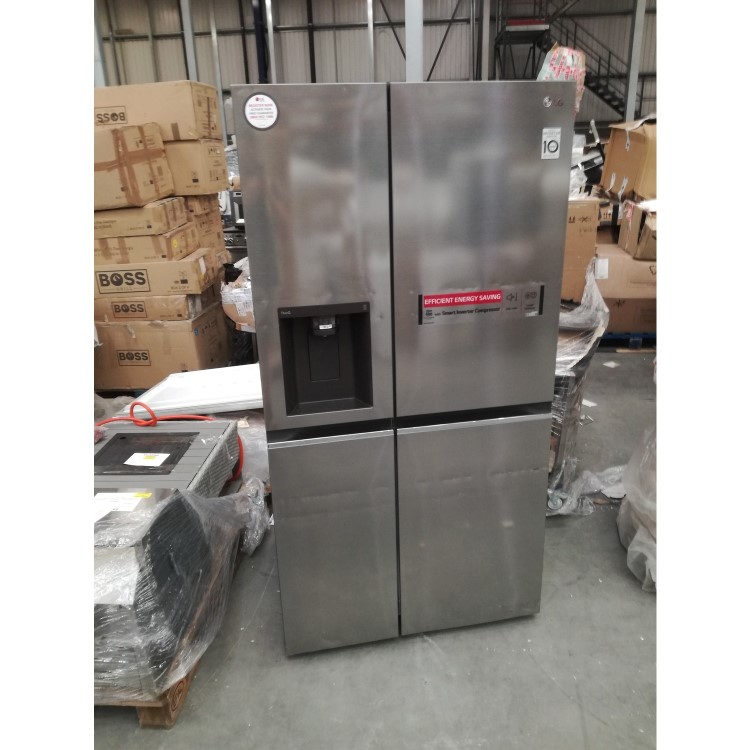 Refurbished LG GSLV70PZTF 635 Litre American Fridge Freezer Steel 