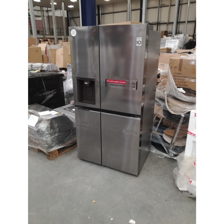 Refurbished LG GSLV70PZTF 635 Litre American Fridge Freezer Steel 