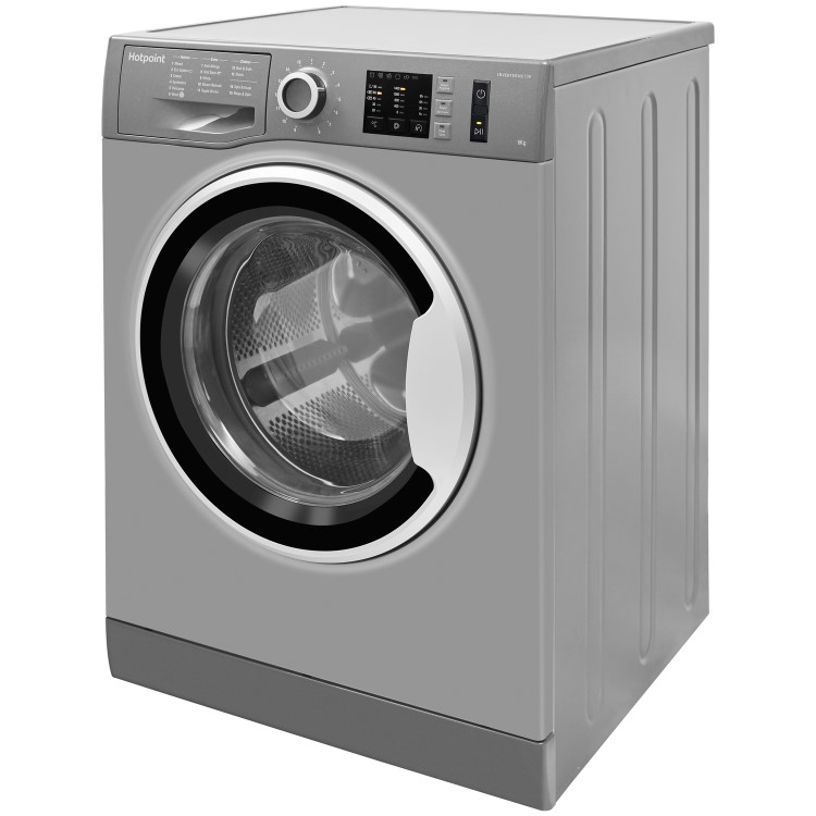 GRADE A2 - Hotpoint NM10844GS Ultra Efficient 8kg 1400rpm Freestanding Washing Machine - Graphite
