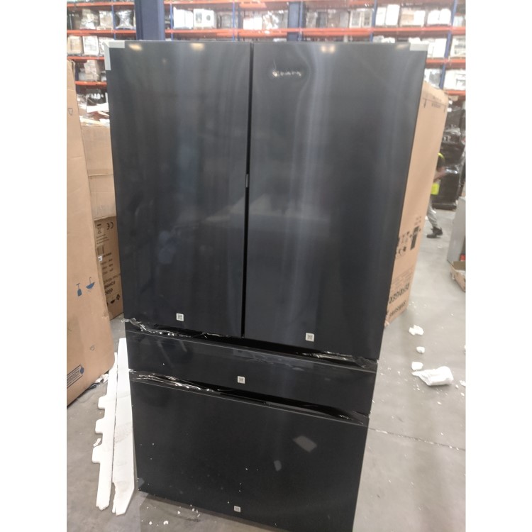 Refurbished Samsung Bespoke RF8000 RF23BB860EQNEU Freestanding 641 Litre French-Style Fridge Freezer with Beverage Center Metal 