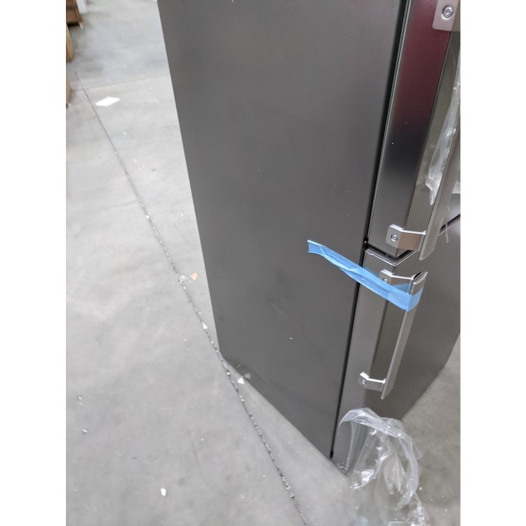 Refurbished Hotpoint H7T911TMXH1 Freestanding 368 Litre 70/30 Frost Free Fridge Freezer Mirror/Inox