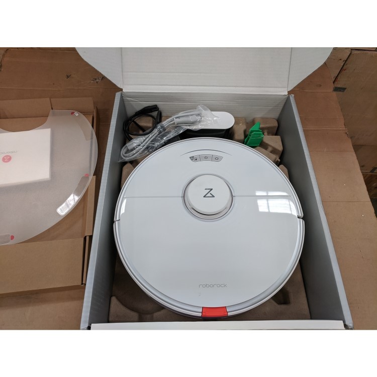 Refurbished Xiaomi Roborock S7 Robot Vacuum Cleaner & Enhanced Sonic Mop 2500 PA with Laser Navigation and Voice Controls 5200mAh Battery White