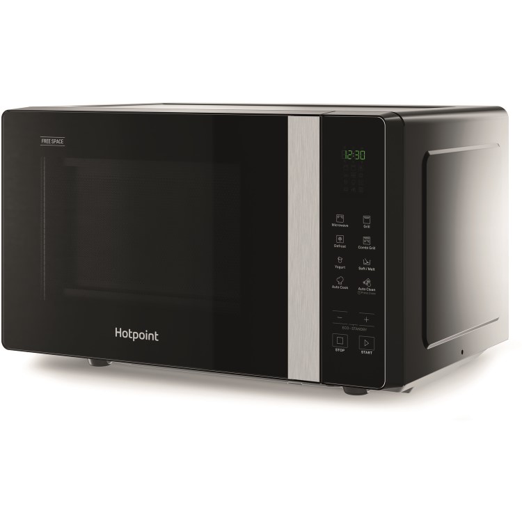 Hotpoint Xtraspace Flatbed 20L Microwave Oven With Grill - Black