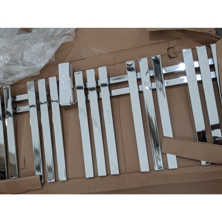 GRADE A2 - Chrome Heated Towel Rail Radiator 1200 x 500mm - Cobham