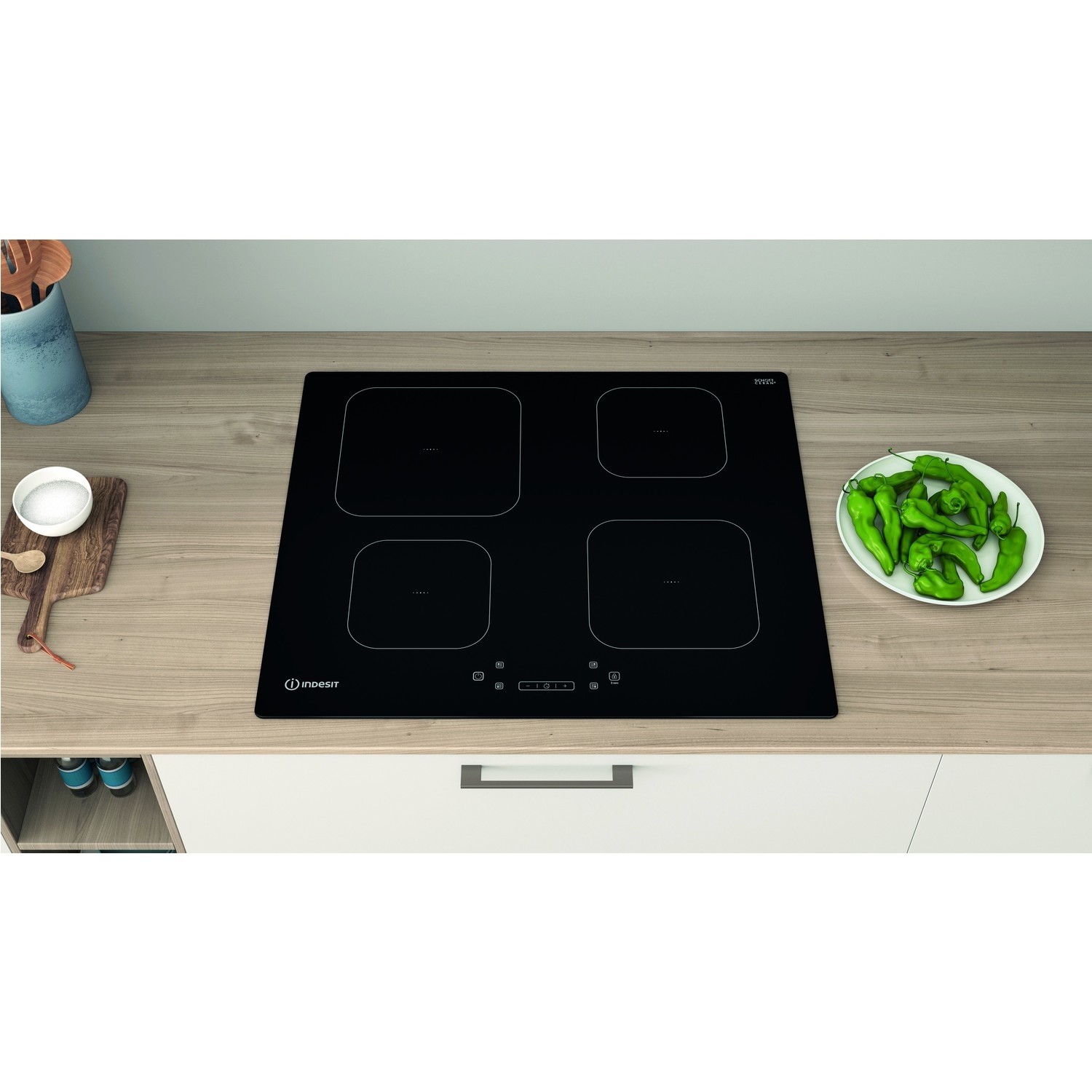 Indesit 60cm 4 Zone Induction Hob IS83Q60NE Appliances Direct