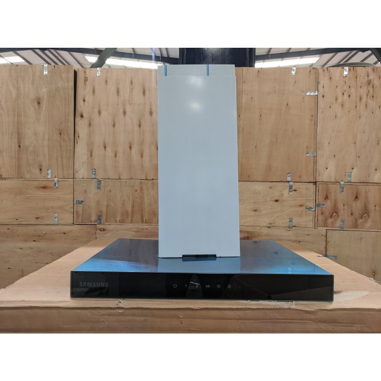 Refurbished Samsung NK24M5070BS 60cm Slimline Chimney Cooker Hood Stainless Steel With Black Glass