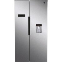 Hoover 529 Litre Side-By-Side American Fridge Freezer - Stainless Steel