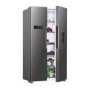 Hoover 529 Litre Side-By-Side American Fridge Freezer - Stainless Steel