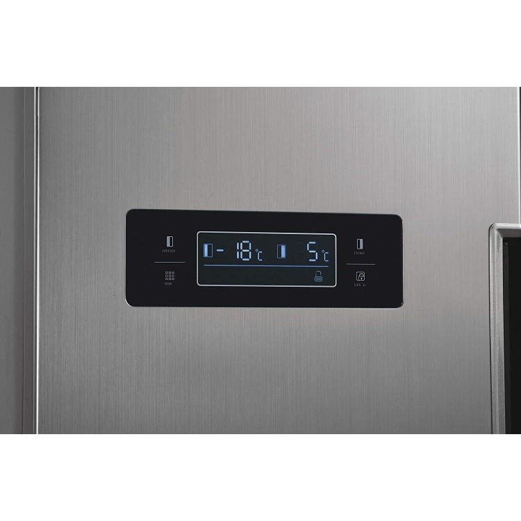Hoover 529 Litre Side-By-Side American Fridge Freezer - Stainless Steel