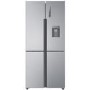 Refurbished Haier HTF-452WM7 Freestanding 452 Litre 70/30 Frost Free American Fridge Freezer Stainless Steel