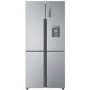 Refurbished Haier HTF-452WM7 Freestanding 314 Litre 60/40 Frost Free American Fridge Freezer Stainless Steel