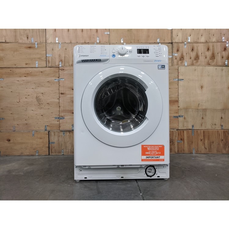Refurbished Indesit BWA81485XWUKN Push And Go Freestanding 8KG 1400 Spin Washing Machine White