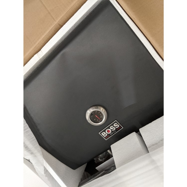 Refurbished Boss Grill Georgia Dual Fuel - 3 Burner Gas & Charcoal BBQ Grill - Black