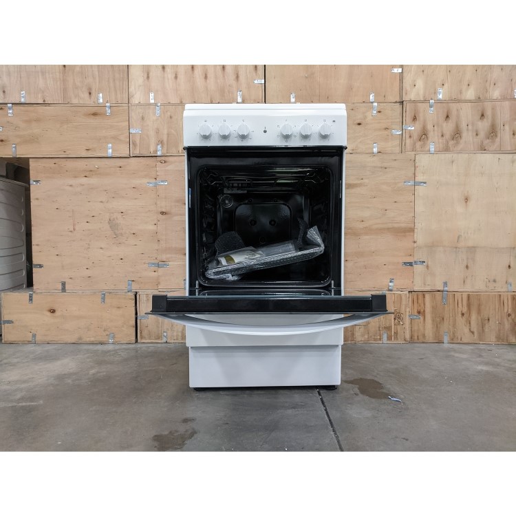 Refurbished Indesit IS5V4KHW 50cm Electric Cooker with Ceramic Hob White